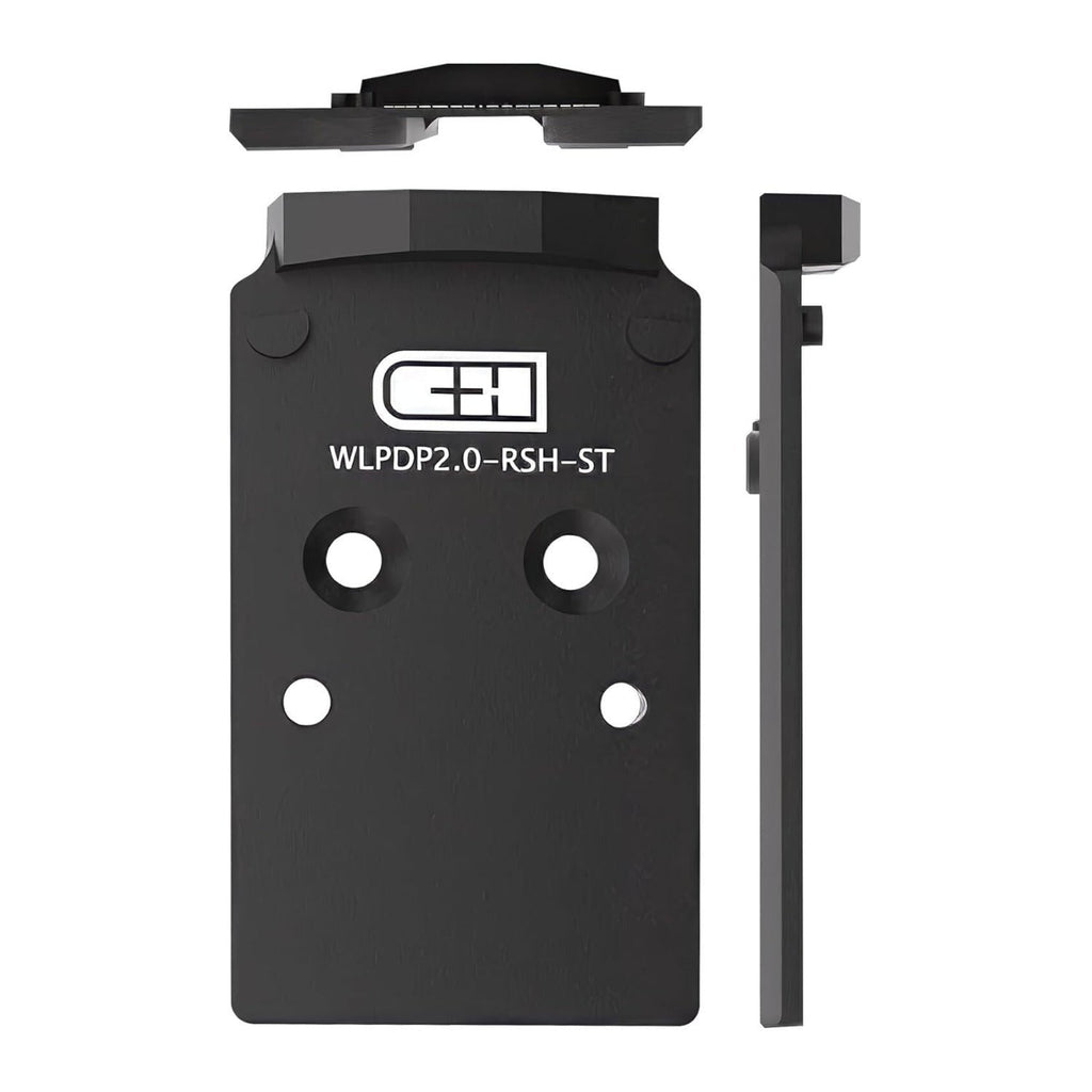 C+H Red Dot Plate Walther PDP 1.0 with RMR and SRO and Holosun Steel Mount