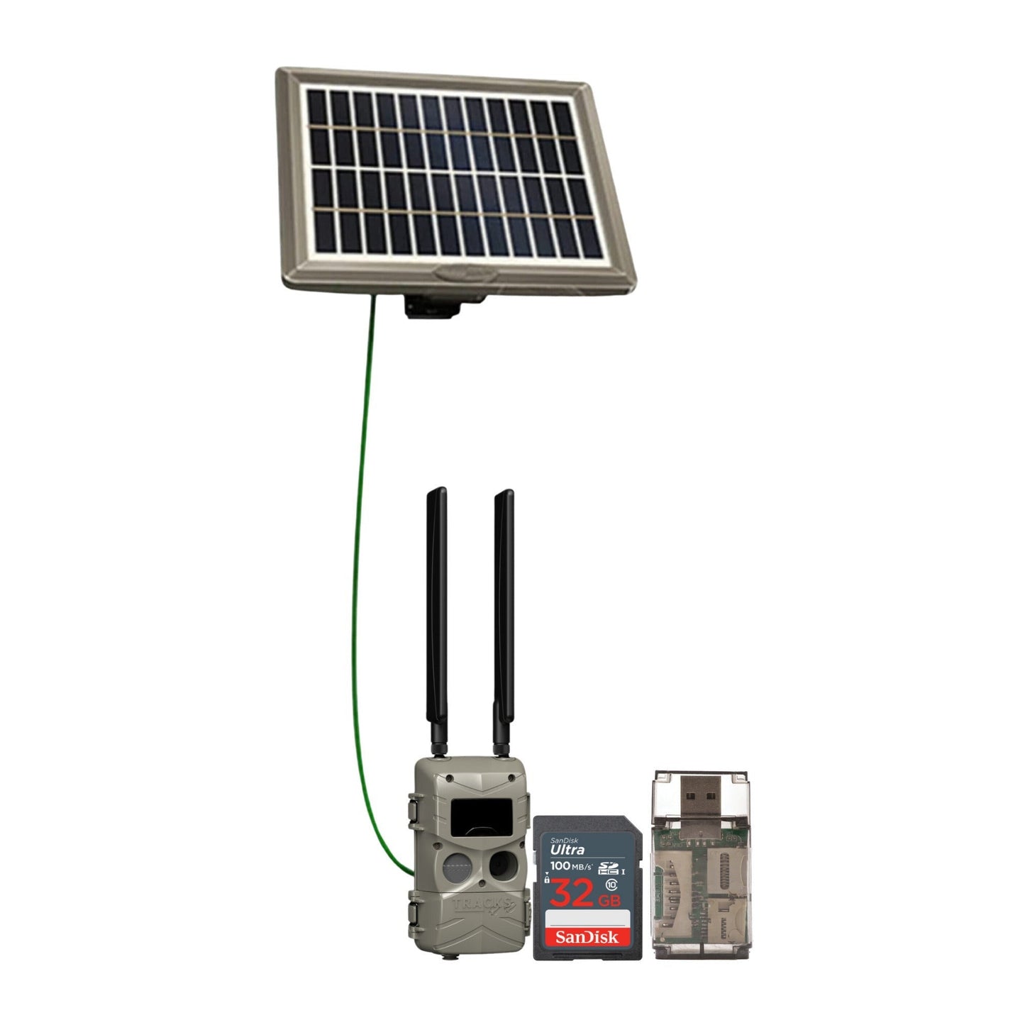 Cuddeback Tracks Low-Glow Cell Camera with Solar Power Bank Bundle