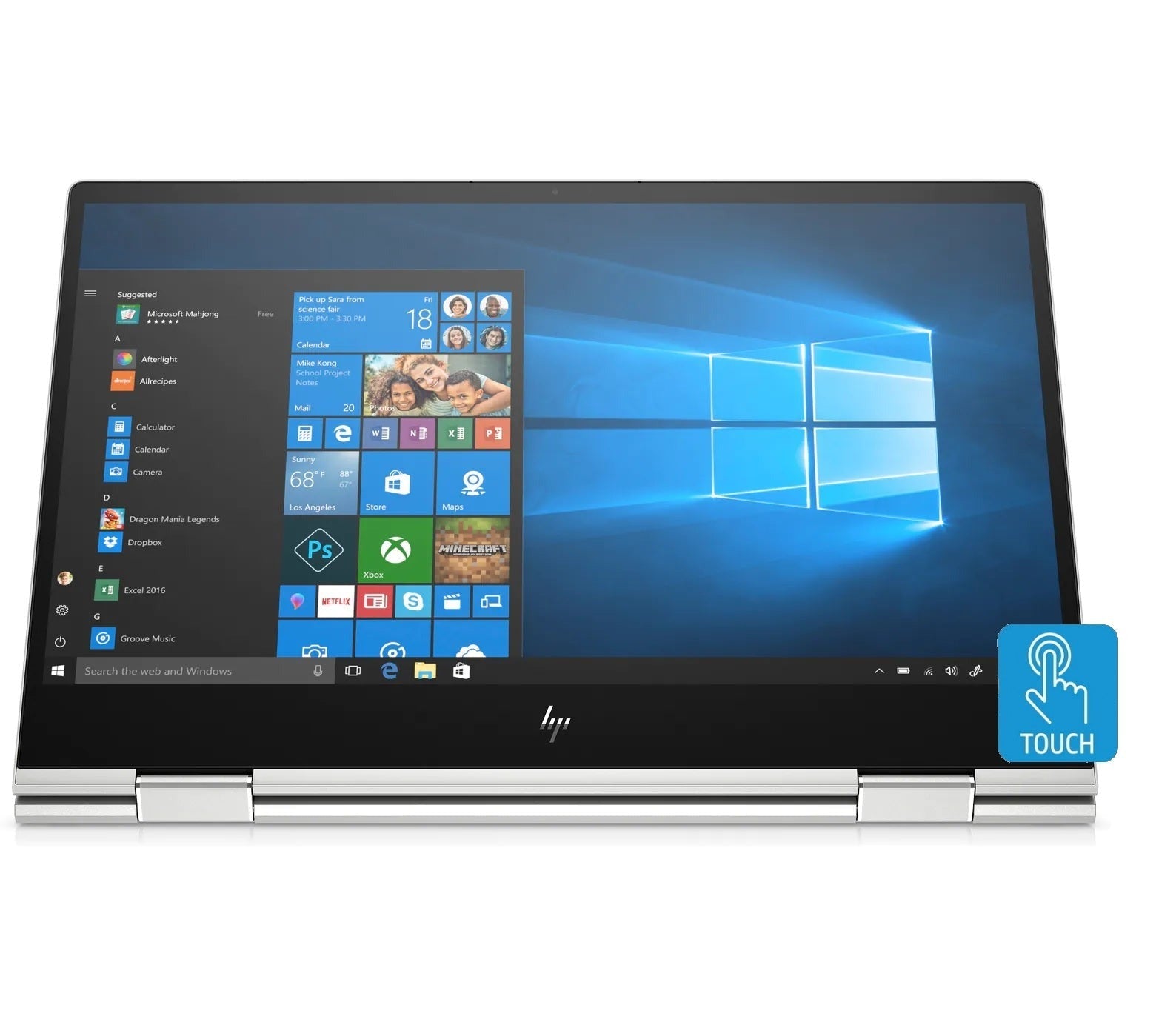 HP Envy x360 15.6" Convertible Laptop, Intel Core i5-10210U, 8GB RAM, 256GB SSD + 16GB Intel Optane (Certified Refurbished)