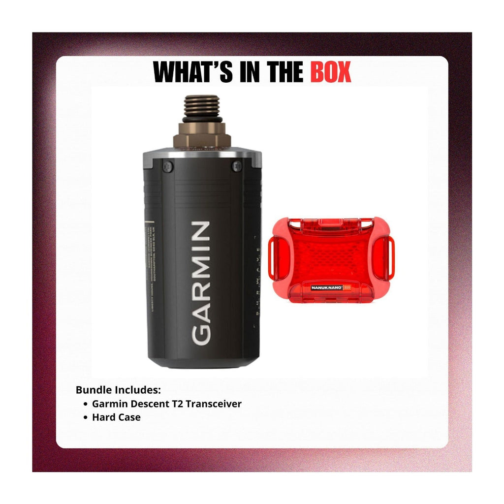 Garmin Descent T2 Transceiver with Waterproof Hard Case Bundle