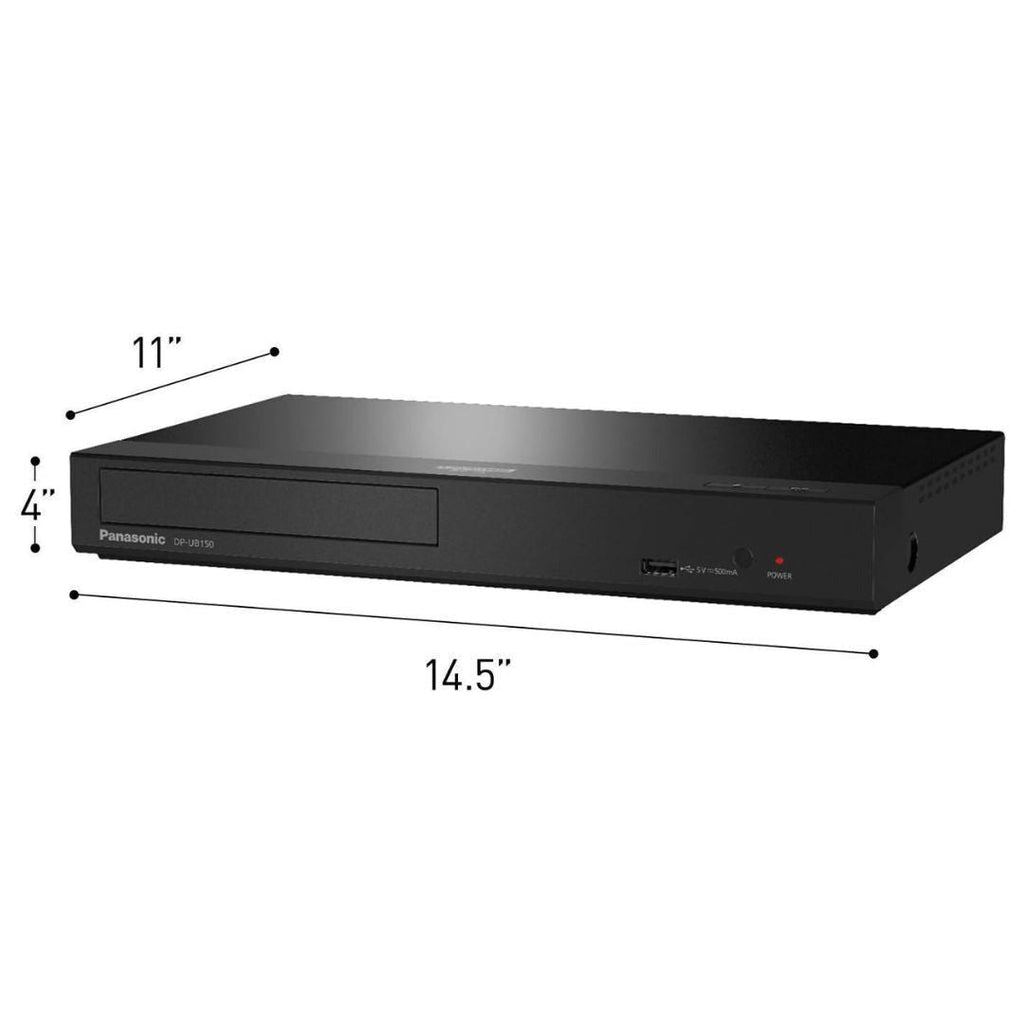 Panasonic DP-UB150-K 4K Ultra HD Blu-ray Player, HDR10+ (Black) (Certified Refurbished)
