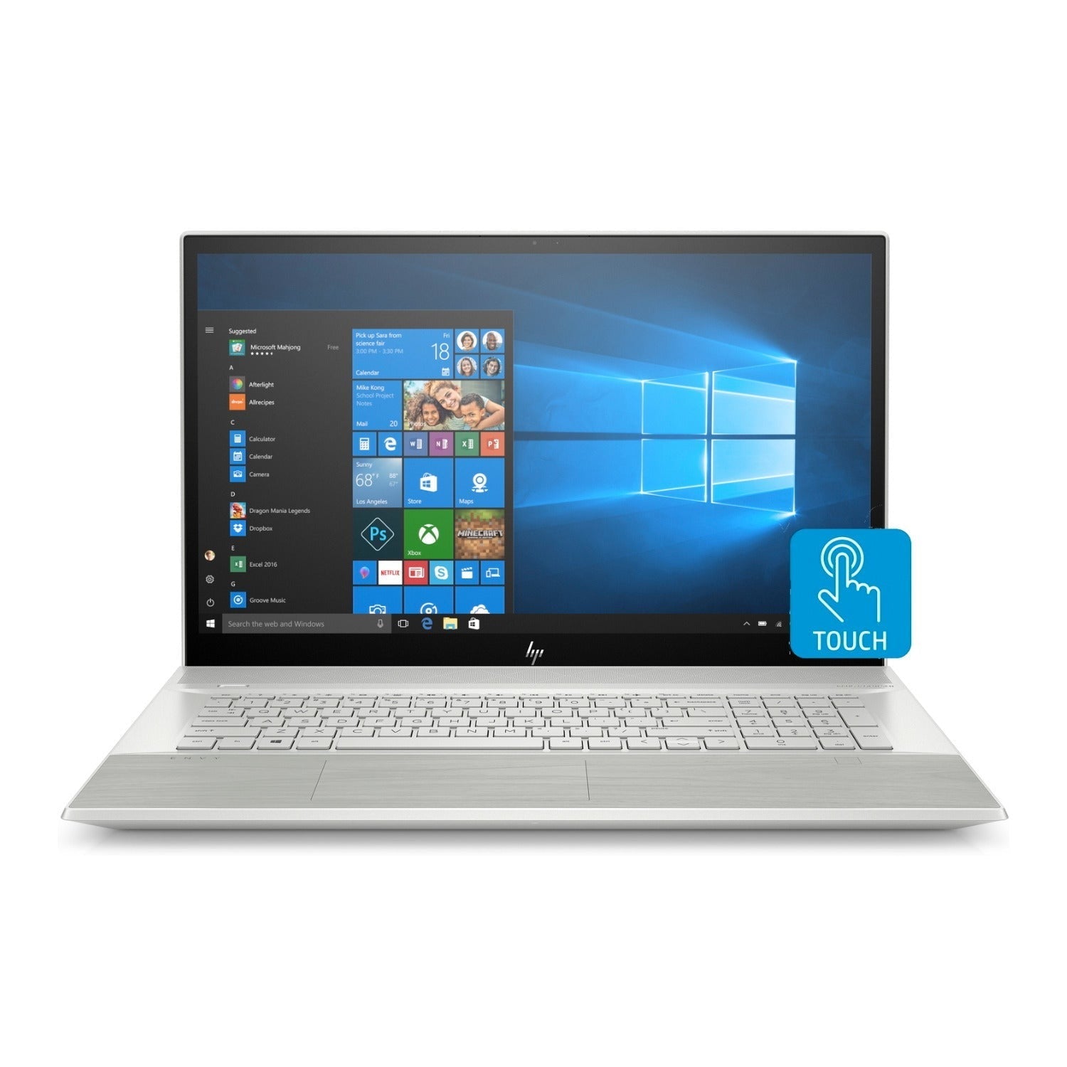 HP Envy 17M-CE1013 17.3" FHD Touch Laptop, Intel Core i7-10510U, 12GB RAM, 512GB SSD, NVIDIA MX250 2GB, Windows 10 (Certified Refurbished)