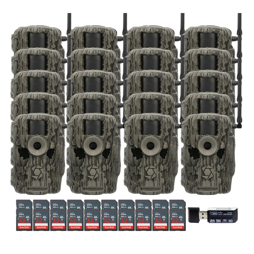 Stealth Cam 36MP Fusion Max Cellular Trail Camera with 80-Feet Detection Range (2-Pack) x 10 Bundle