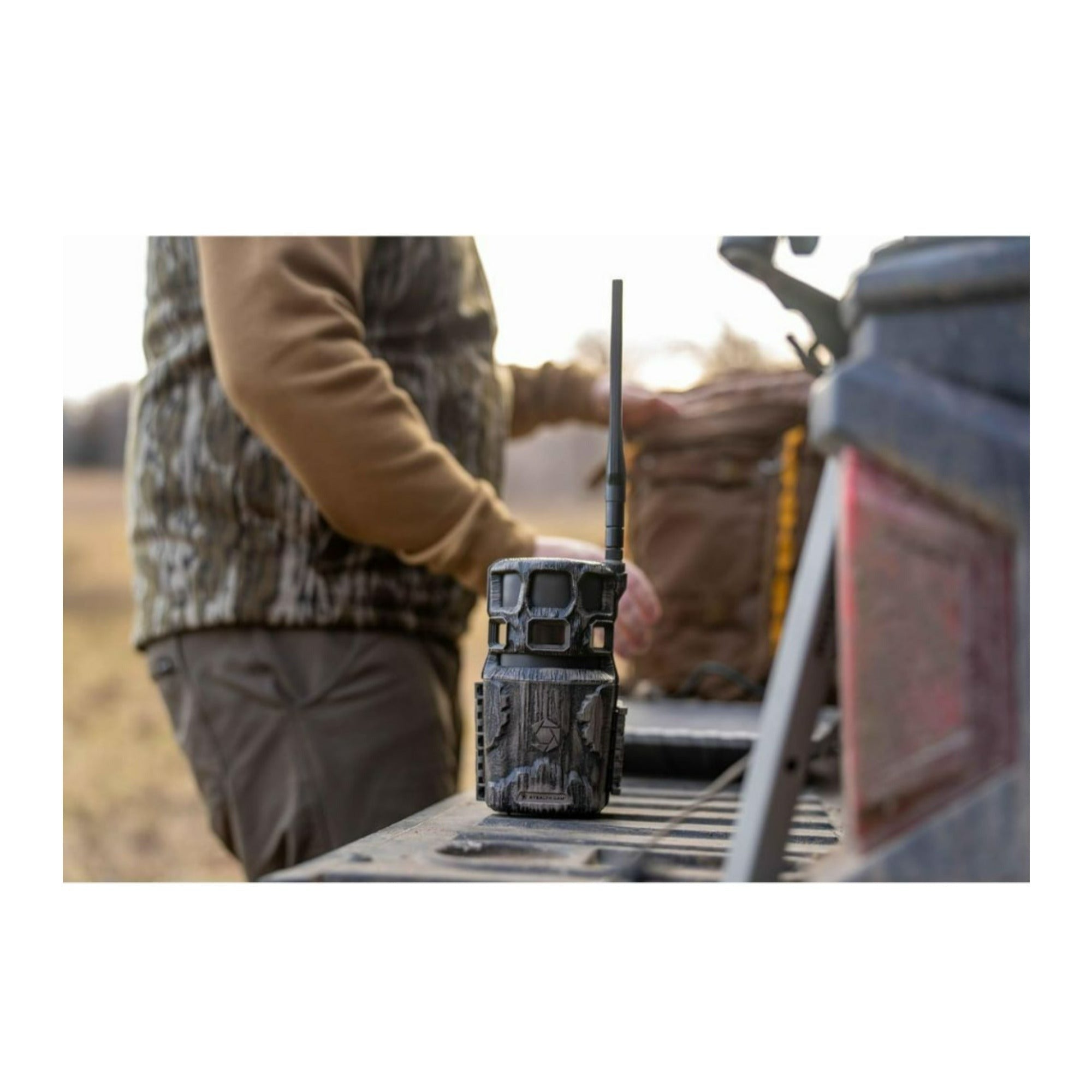 Stealth Cam Revolver Pro 2.0 360-Degree 40MP Cellular Camera (Brown) Bundle