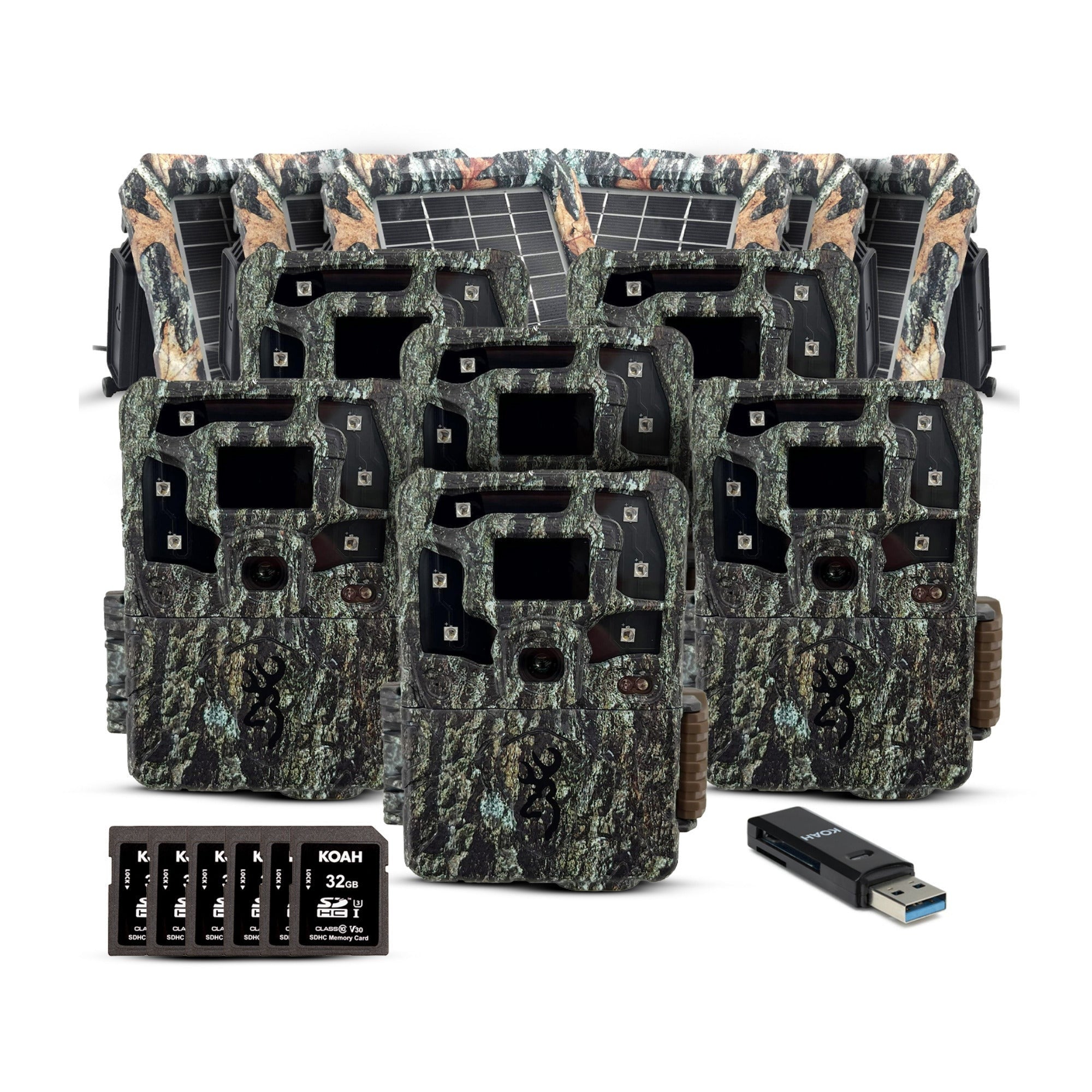 Browning Trail Cameras Strike Force Pro X Trail Camera Bundle (6-Pack, Camo)