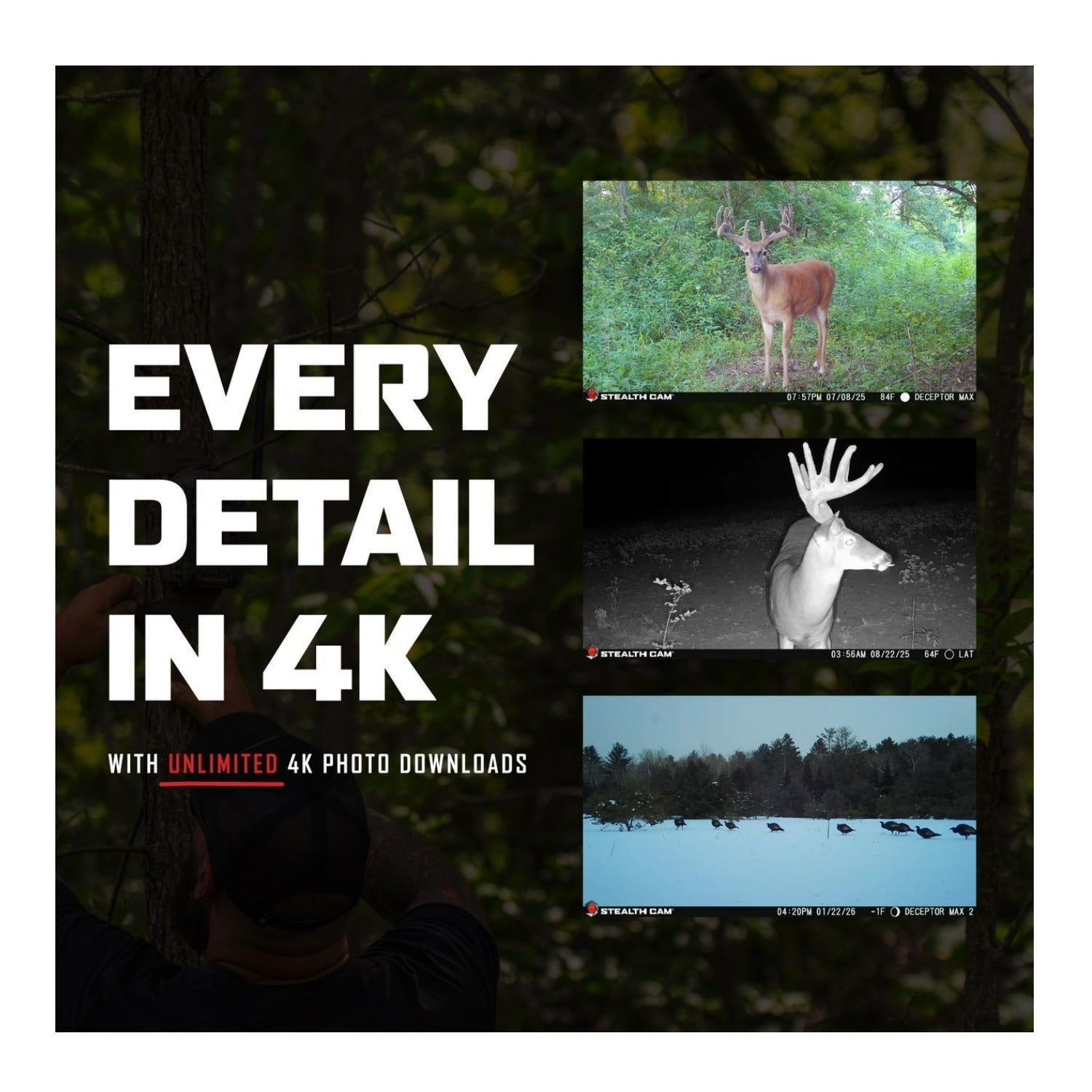 Stealth Cam Spectre 4K Pro 56MP UHD Cellular Trail Camera w/ Accessories Bundle