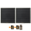 Spypoint 10-Watt Solar Panel for Trail Camera (2-Pack) Bundle with 32GB Memory Card and Reader