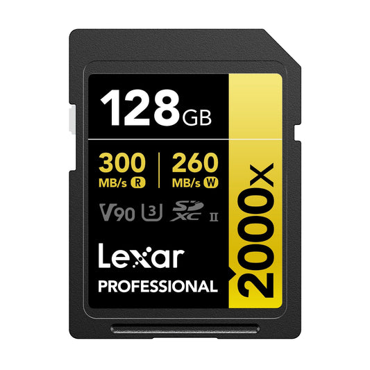 Lexar Professional 128GB 2000x UHS-II SDXC Memory Card