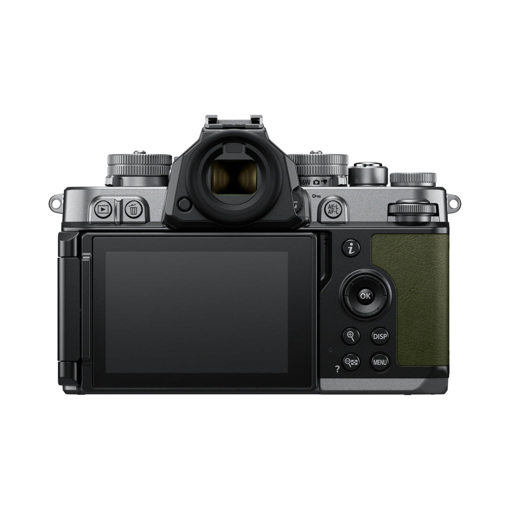 Nikon Zf Mirrorless Camera with 24.5MP Full Frame Sensor (Silver and Moss Green)
