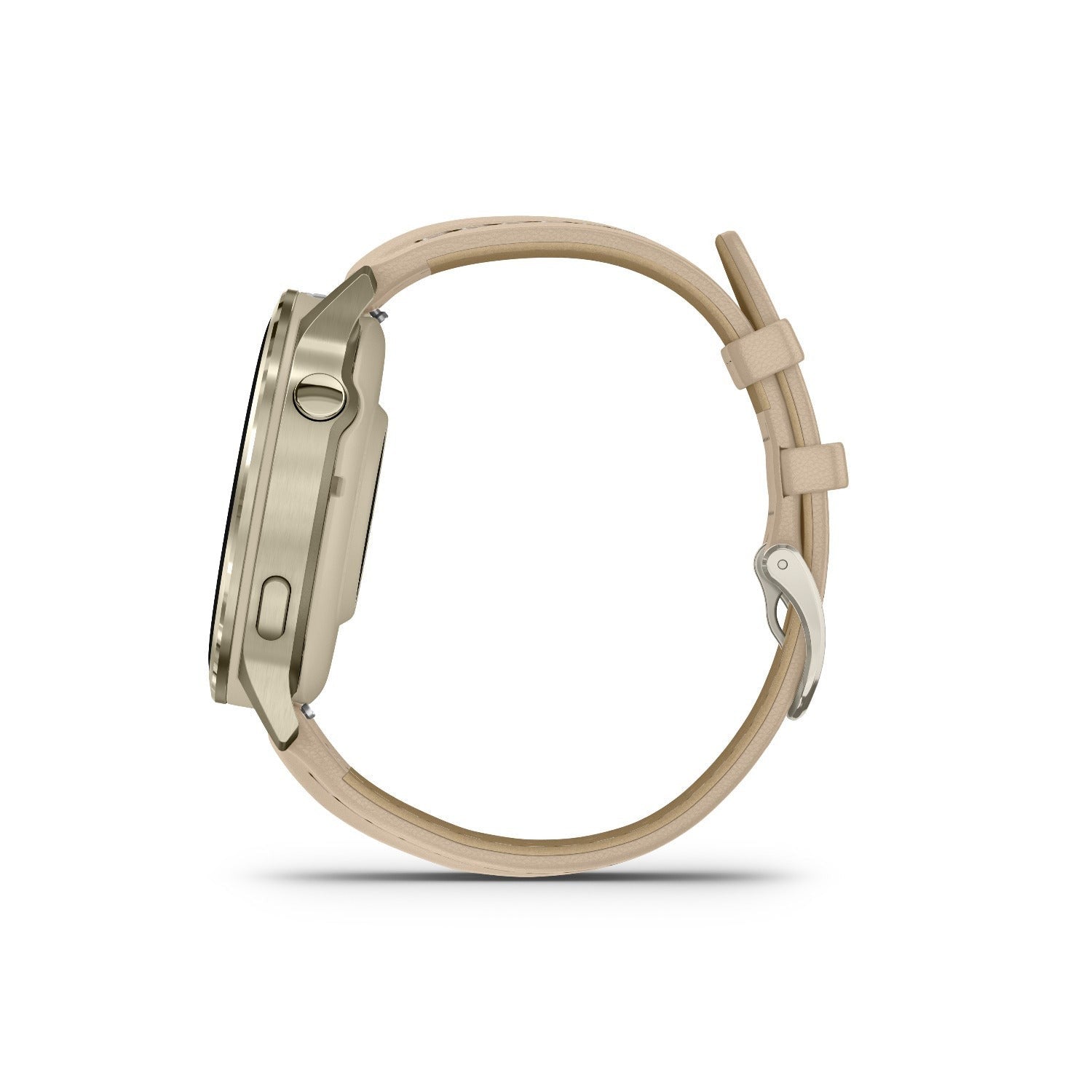 Garmin Venu 4 41mm 1.2-Inch Amoled GPS Smartwatch Lunar Gold/Light Sand Leather
