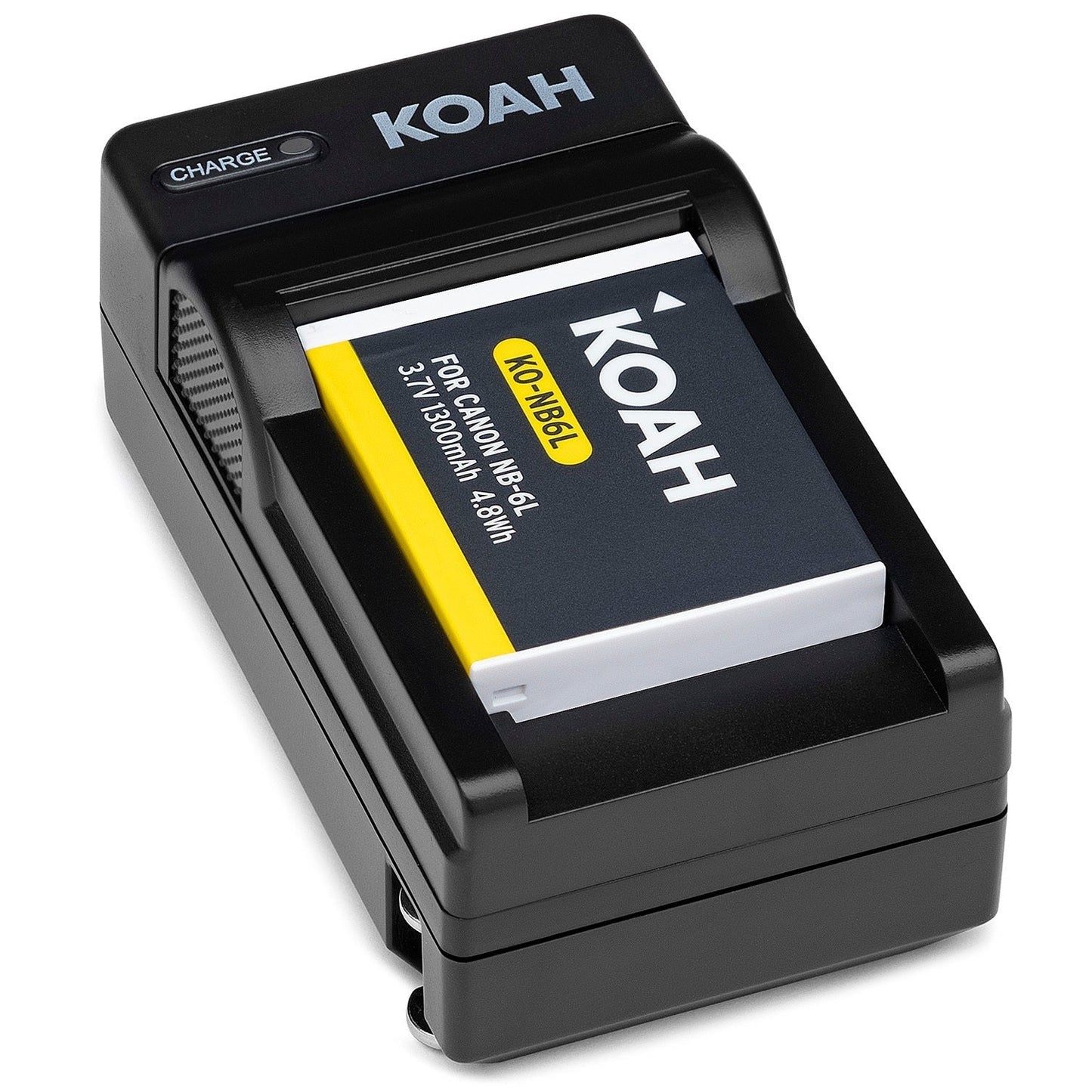 Koah 1300mAh Rechargeable Li-Ion Battery for Canon NB-6L and NB-6LH with Charger