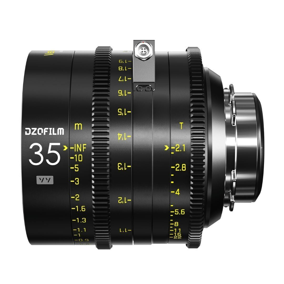 DZOFilm VESPID Cyber Full Frame 35mm T2.1 Prime Lens with Real-Time Transmission (PL and EF Mounts)