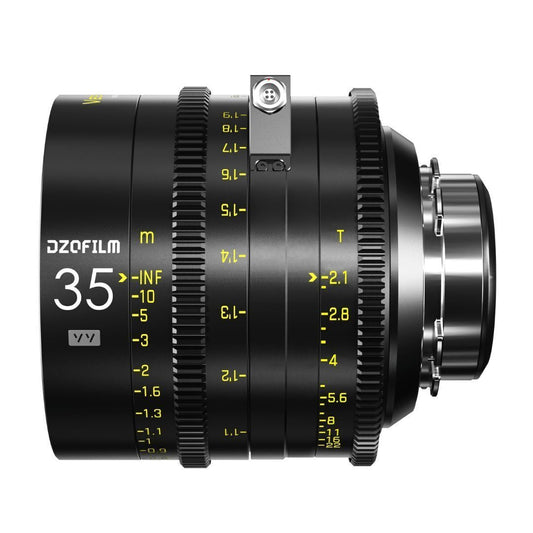 DZOFilm VESPID Cyber Full Frame 35mm T2.1 Prime Lens with Real-Time Transmission (PL and EF Mounts)