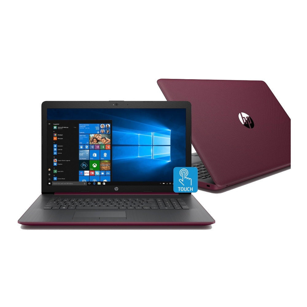 HP 17-BY0018C 17.3" HD+ Touchscreen Laptop, Intel Core i5-8250U, 8GB RAM, 1TB HDD + 16GB Intel Optane, Microsoft Office 365 (1-Year) (Certified Refurbished)