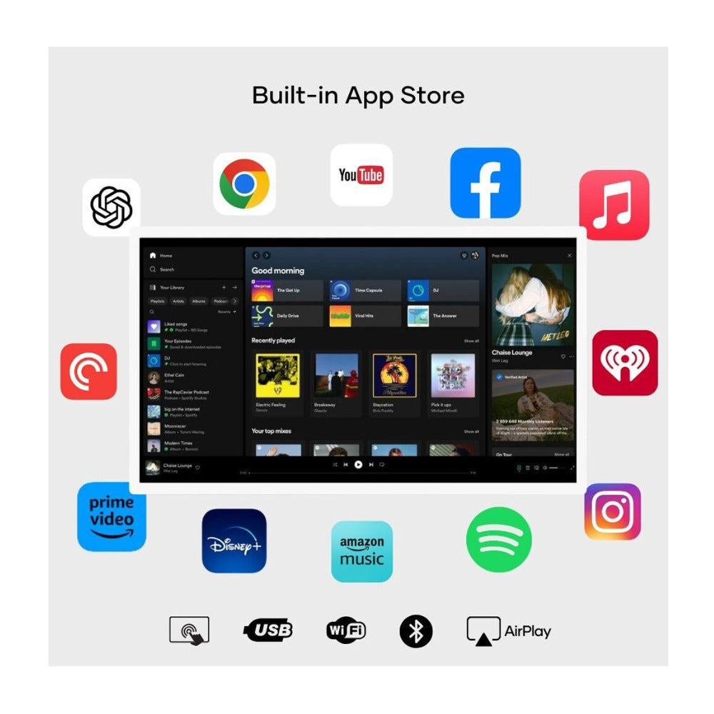 Cozyla 15.6-Inch 1080p Digital Calendar+ 2 Wall Planner Touch Screen