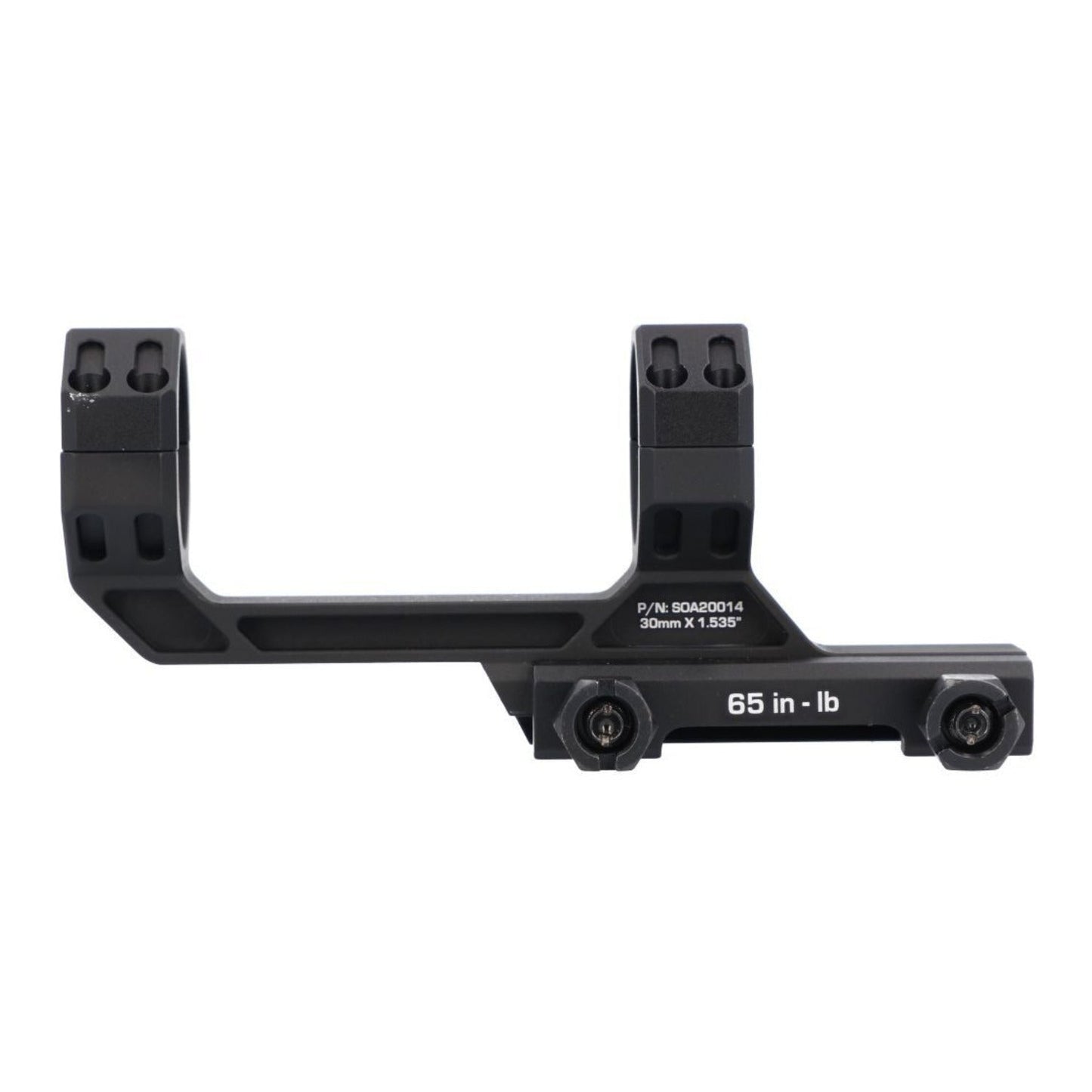 Sig Sauer Alpha MSR 30mm Scope Mount - 7075-T6, Epoxy Powder-Coated (Black)