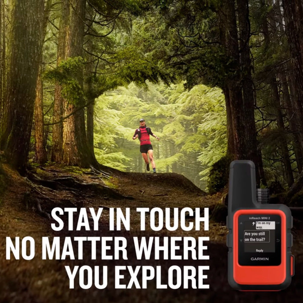 Garmin inReach Mini 2 Satellite Communicator (Red) with Waterproof Hard Case (Black) Bundle