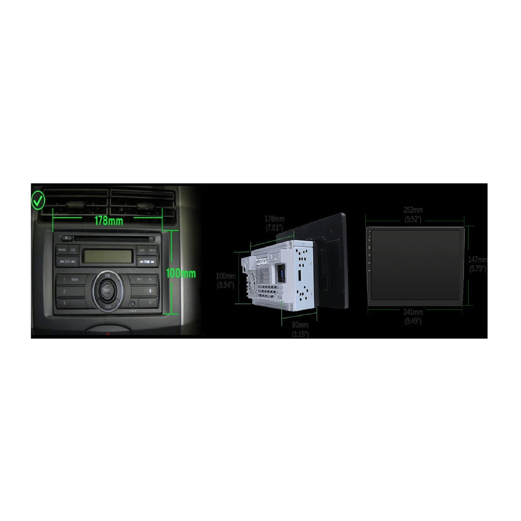 Eonon Android 13 Double Din Car Radio - 10.1 Inch QLED Touch Screen (6GB+64GB)