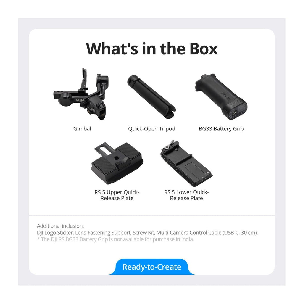 DJI RS 5 Gimbal Stabilizer with Separate AI Tracking and Framing Module (Black)