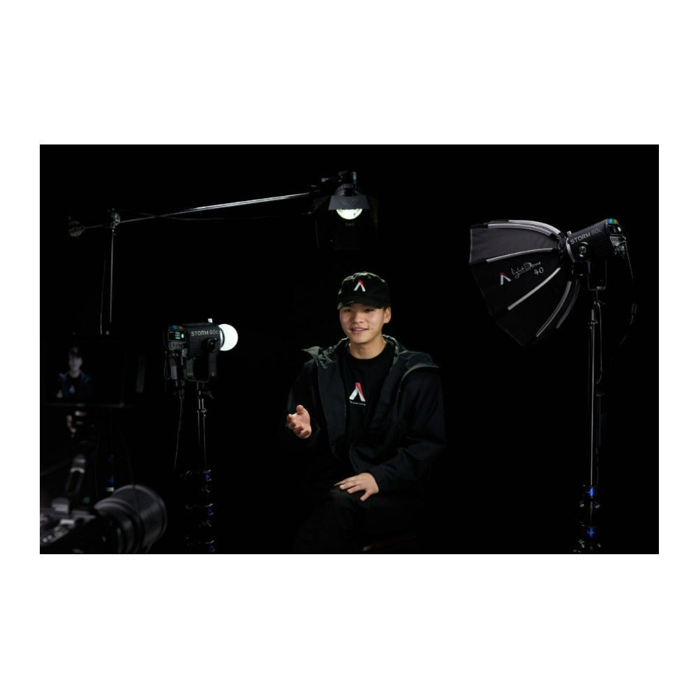 Aputure STORM 80c Portable 3 Light Kit with ProLock Hyper Reflector (Used)