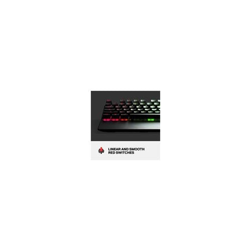 SteelSeries Apex 7 Customizable RGB Backlight Mechanical Gaming Keyboard with Red Switches (Black)