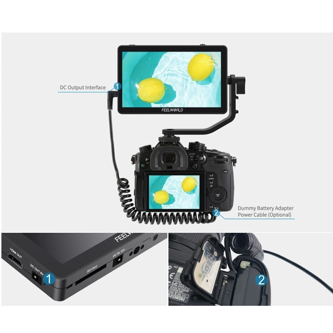 FeelWorld F6 Plus V2 6-Inch On-Camera Monitor with 4K Support