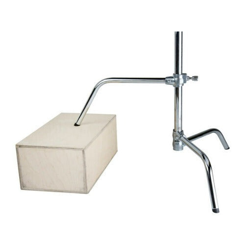 Kupo 40-Inch Master C-Stand with Height-Adjustable Sliding Leg and Zinc Alloy Casting Base (Silver)