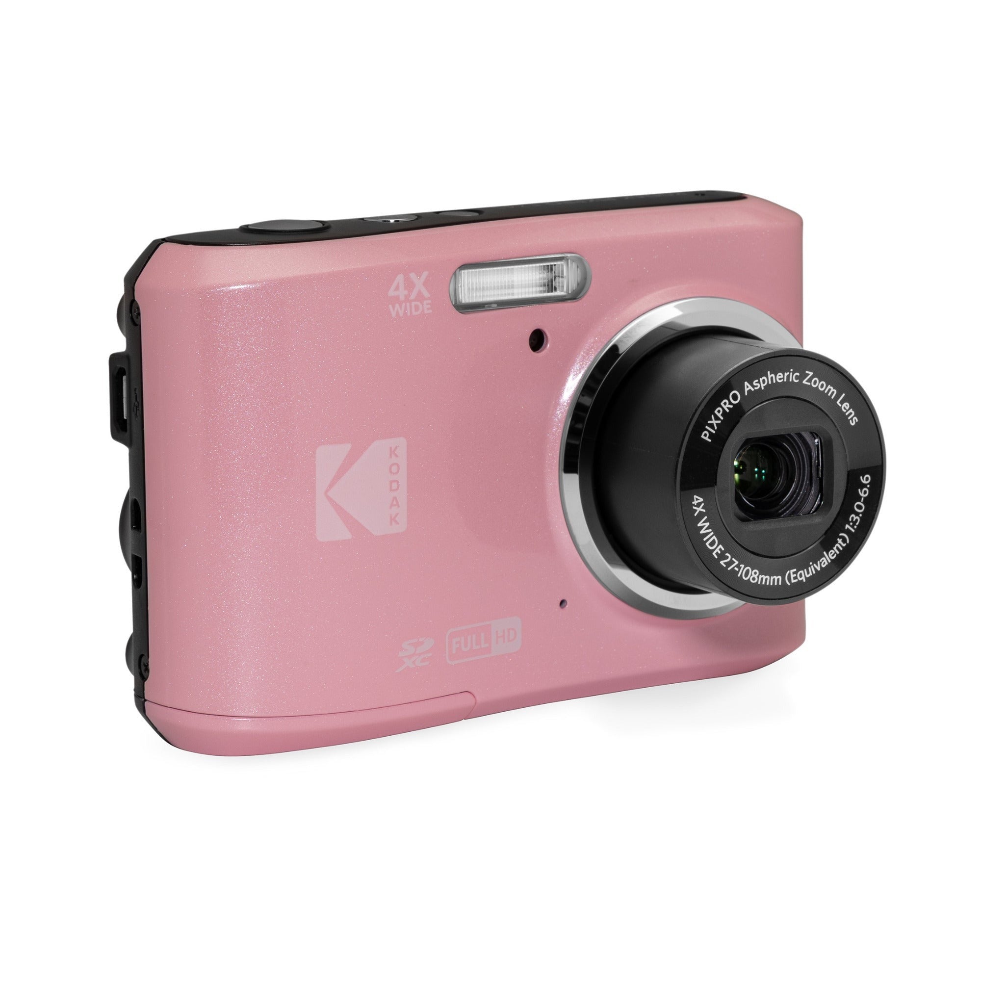 Kodak PixPro FZ45 Friendly Zoom Digital Camera (Pastel Pink) & 32GB Card Bundle
