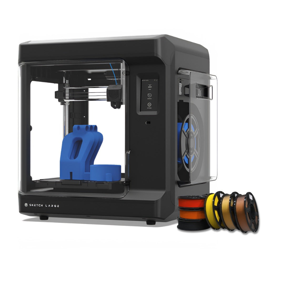 MakerBot Sketch 3D Printer (Black, Large) and Fall Pumpkin Spice Themed Filament (6-Pack) Bundle