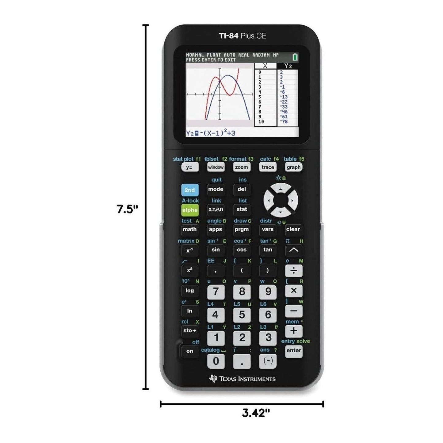 Texas Instruments TI-84 Plus CE Graphing Calculator (Black)
