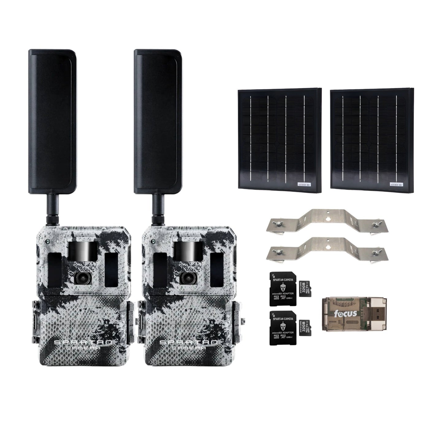 Spartan GoLive2 4G/LTE Trail Camera with Solar Panel and Accessories