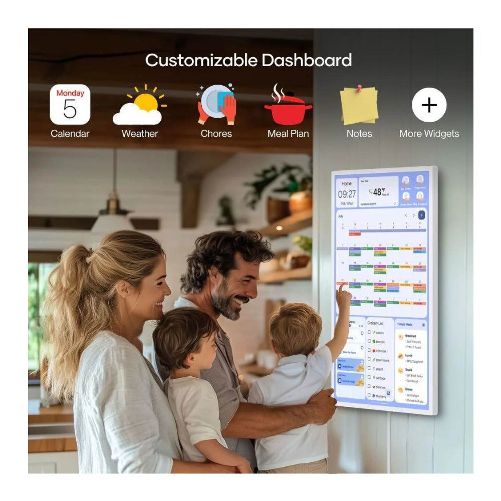Cozyla Calendar Plus Gen2 32-inch FHD Smart Family Hub (White) Bundle