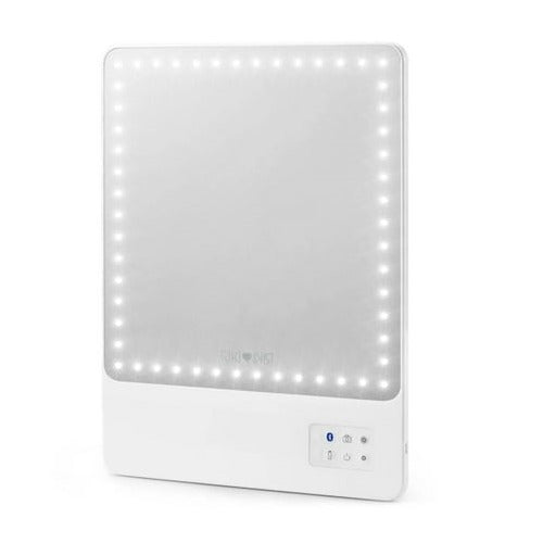 Glamcor RIKI LOVES RIKI RIKI SKINNY Portable 13 x 9.5-Inch Vanity Mirror (White)