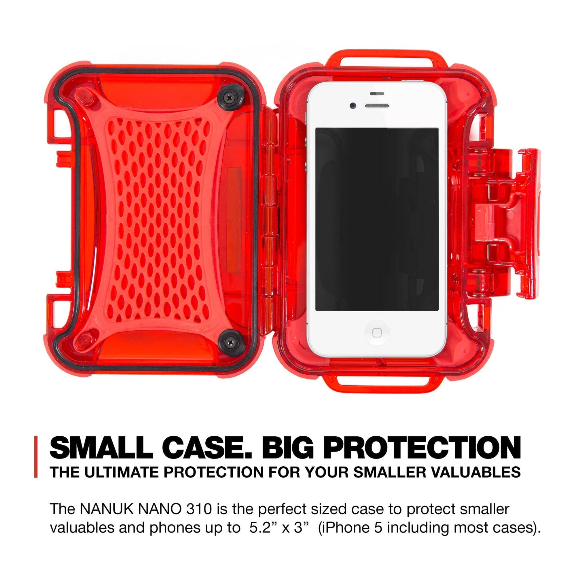 Nanuk Nano 310 Hard Case (Red, 0.3L)