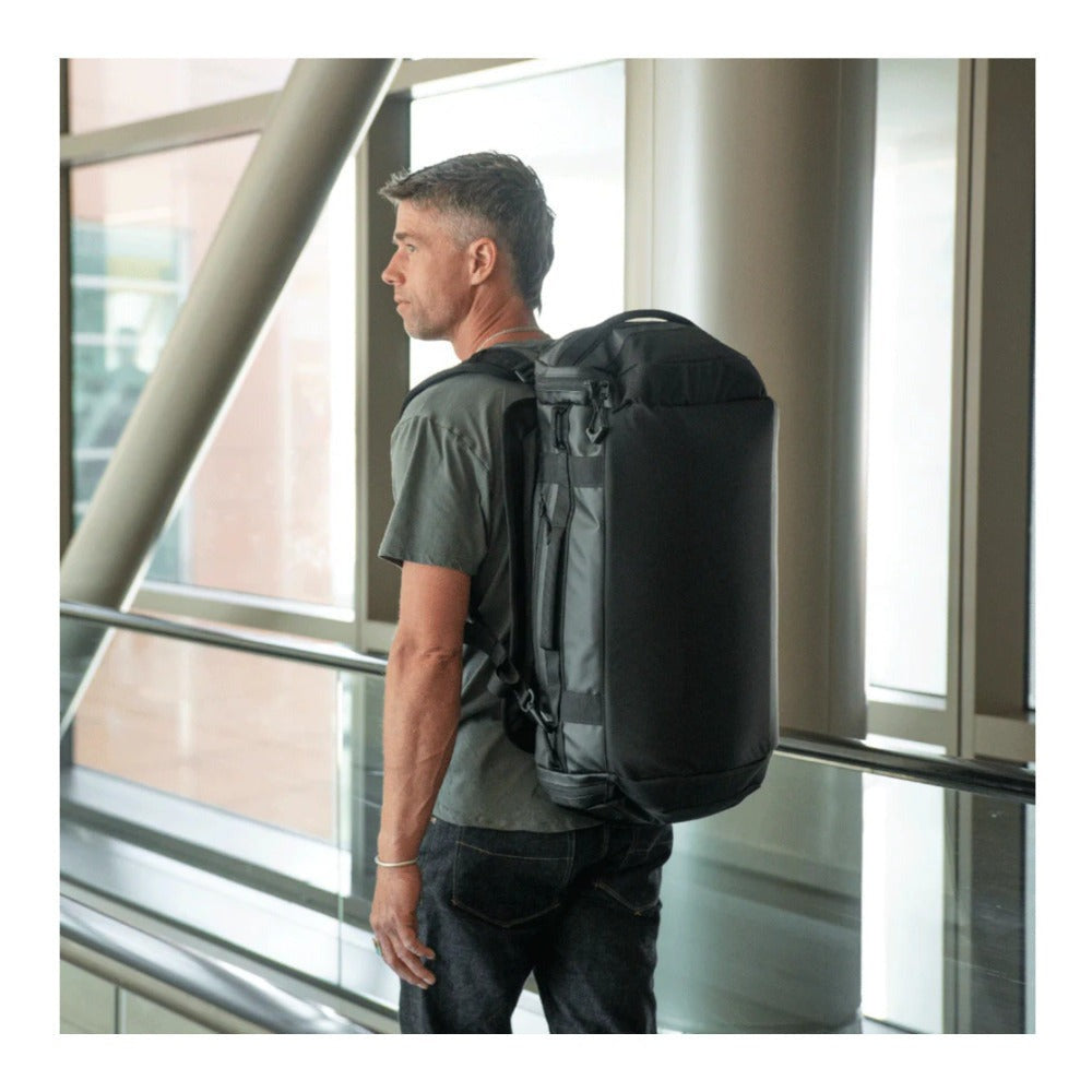 WANDRD CARRYALL Duffel Bag 40L with Backpack Straps and Locking Zippers (Black)