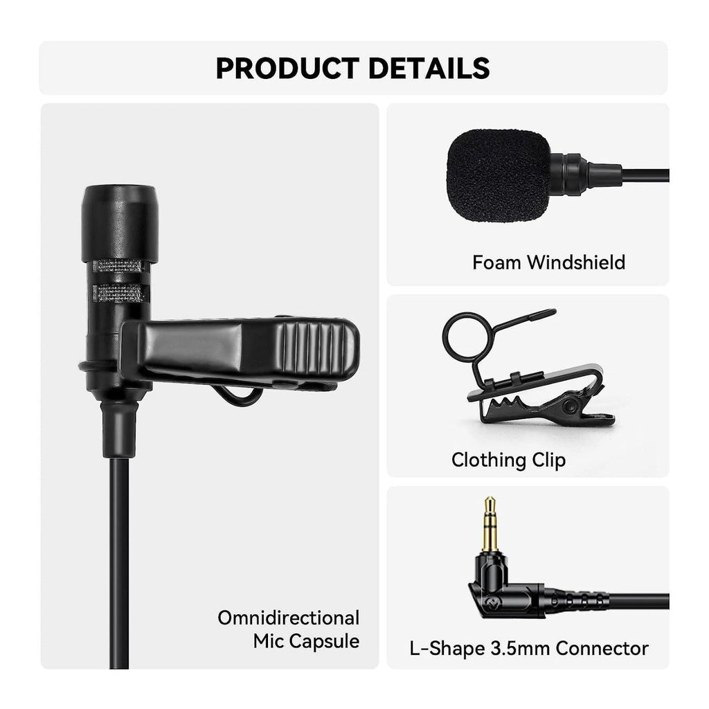 LARK MAX 2 Combo Wireless Microphone System (Space Gray) Bundle with Accessories