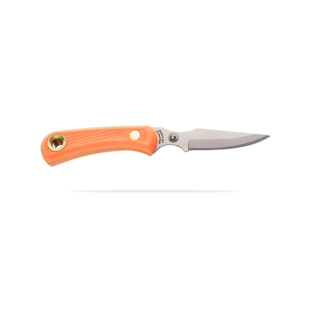 Knives of Alaska Cub Bear D2 Steel Blade with Leather Sheath (Orange)