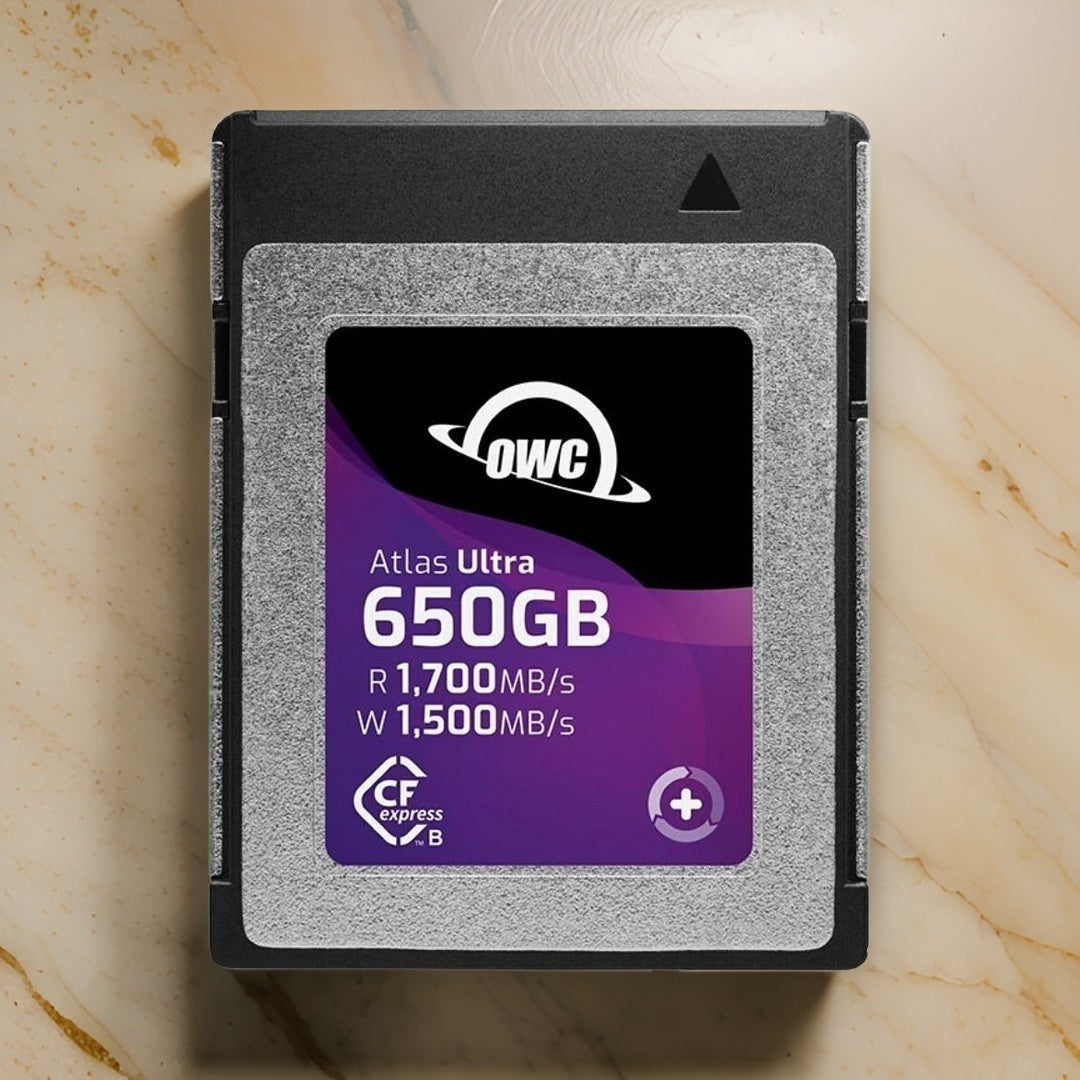 OWC 650GB Atlas Ultra CFExpress 2.0 Type B Card with Thunderbolt (USB-C) with USB CFExpress Reader