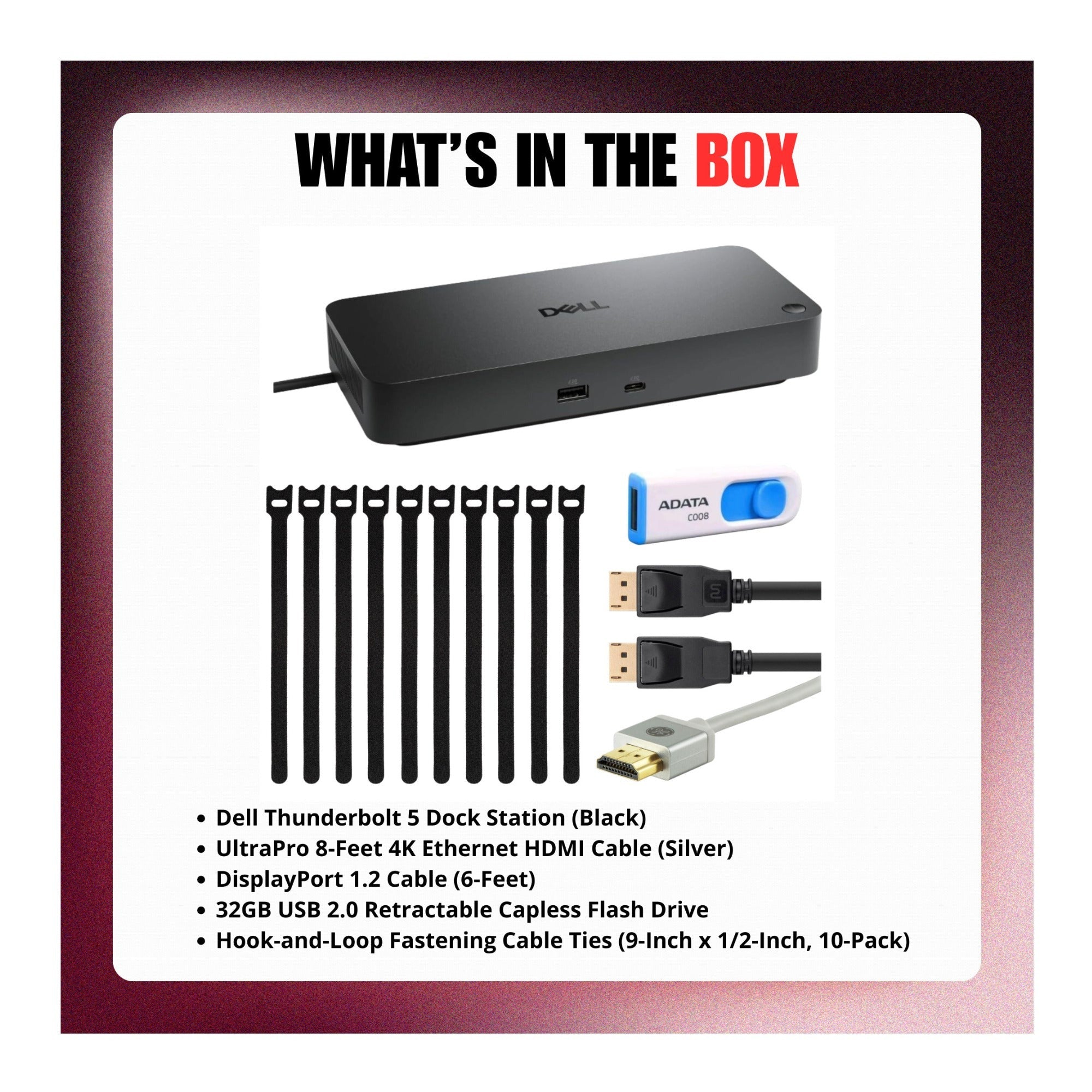 Dell Thunderbolt 5 Dock Station with Accessories Bundle