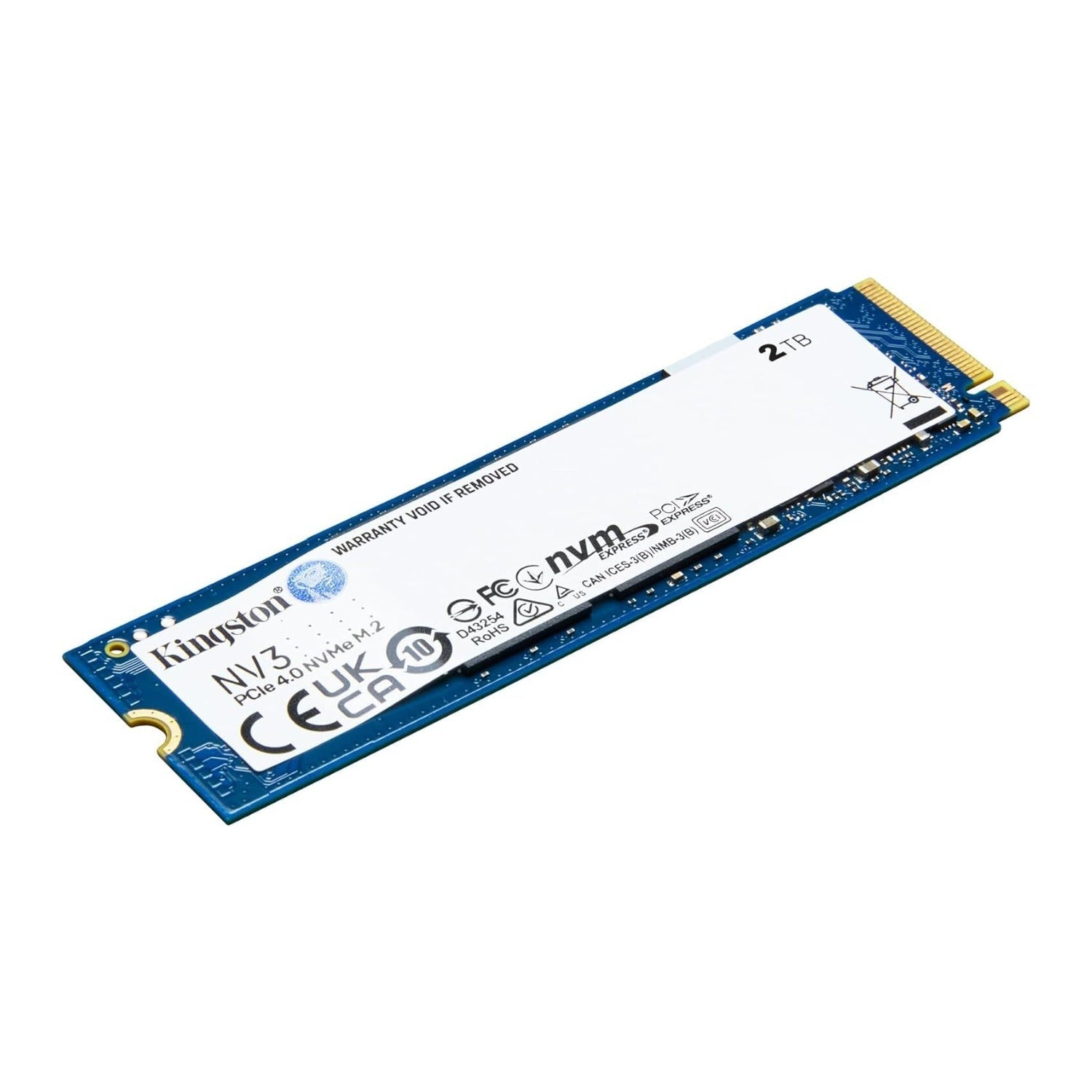 Kingston NV3 2TB M.2 2280 NVMe SSD PCIe 4.0 Gen 4x4 Internal SSD