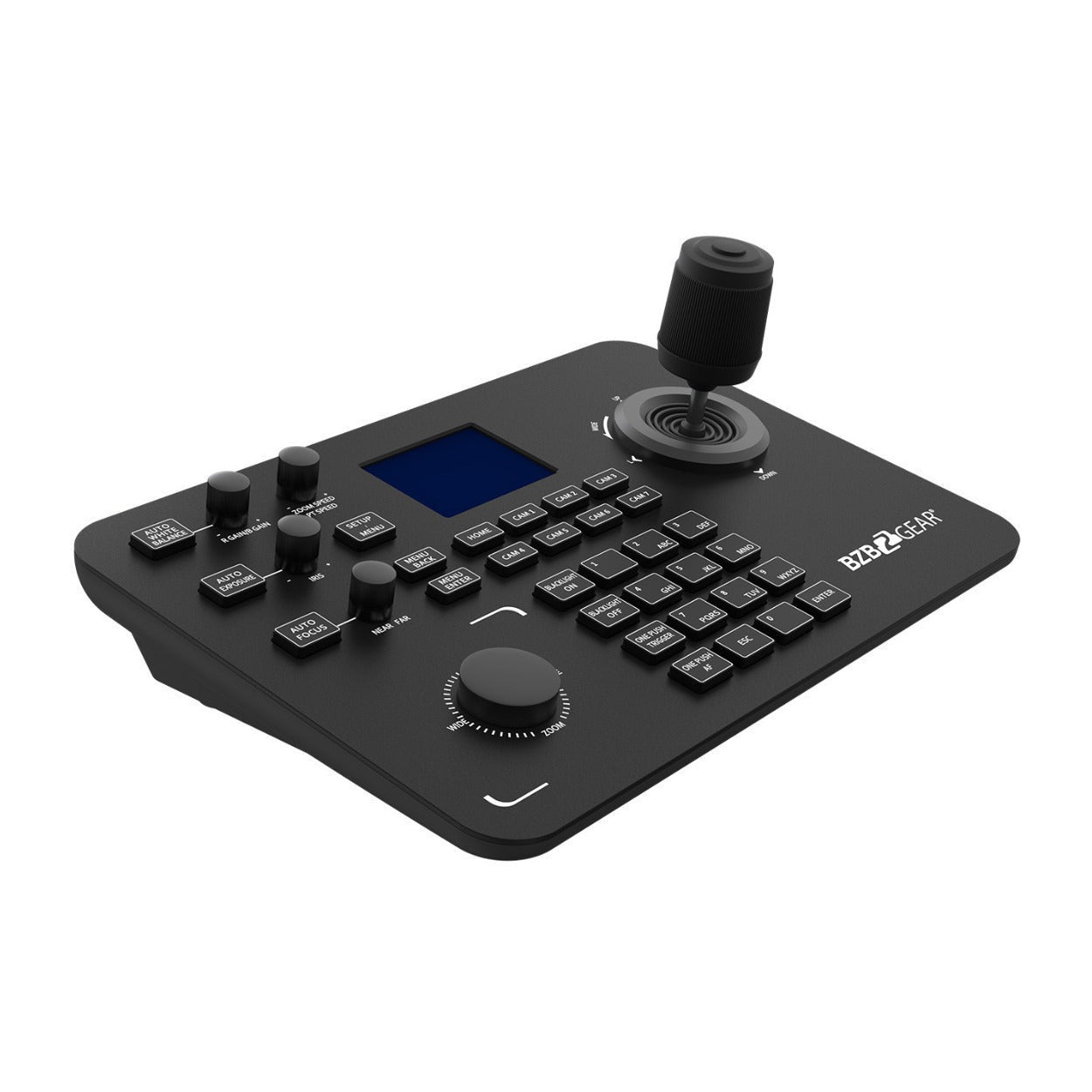 BZBGEAR 20x PTZ Camera Broadcast Kit with 4-Channel Mixer and Advanced PTZ Controller with Joystick