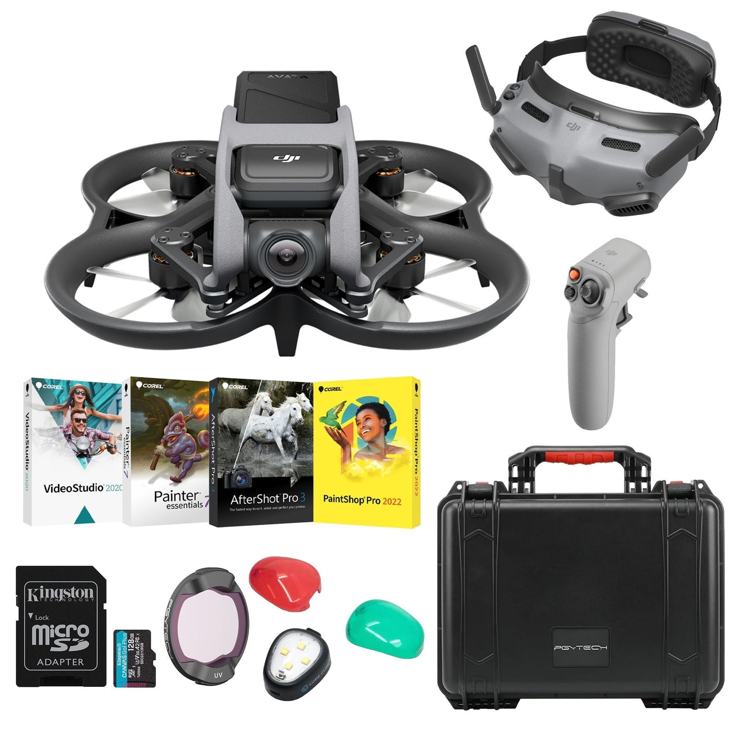 DJI Avata Explorer Combo FPV Drone with Goggles Integra and RC Motion 2 Complete Kit