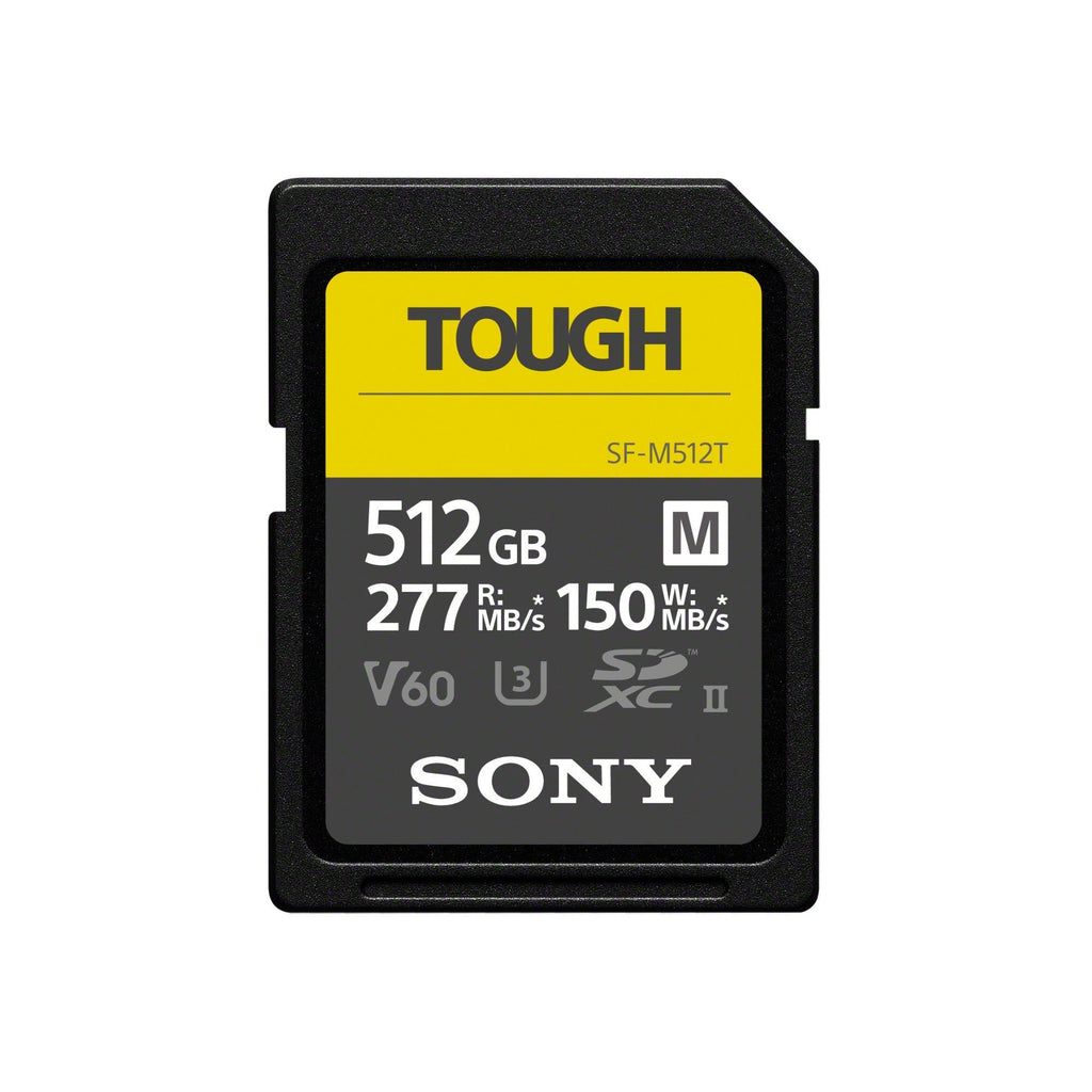 Sony 512 GB TOUGH M Series UHS-II SDXC Memory Card (2-Pack) with Memory Card Storage Case