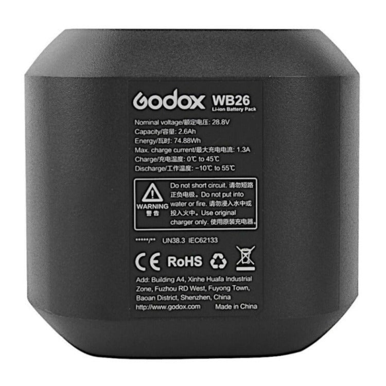 Godox WB26 Rechargeable Lithium-Ion Battery for AD600 Pro TTL