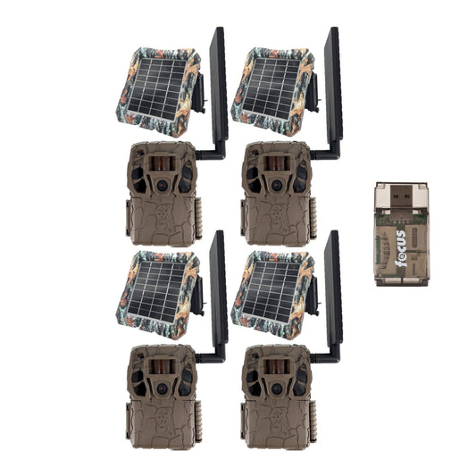 Browning Defender Wireless Vision Pro HD Livestream Trail Camera (4-Pack) Bundle