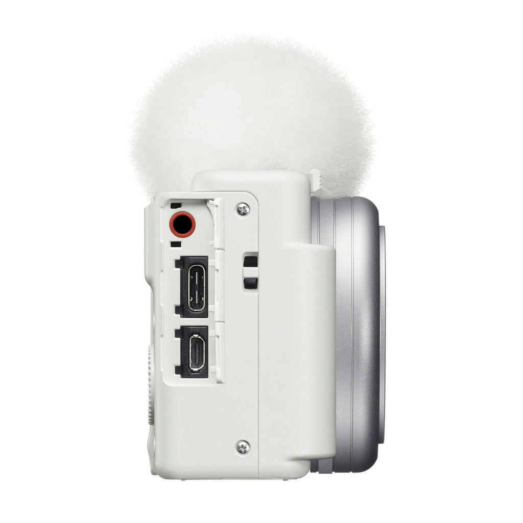 Sony ZV-1F Vlog Camera for Content Creators and Vloggers (White)