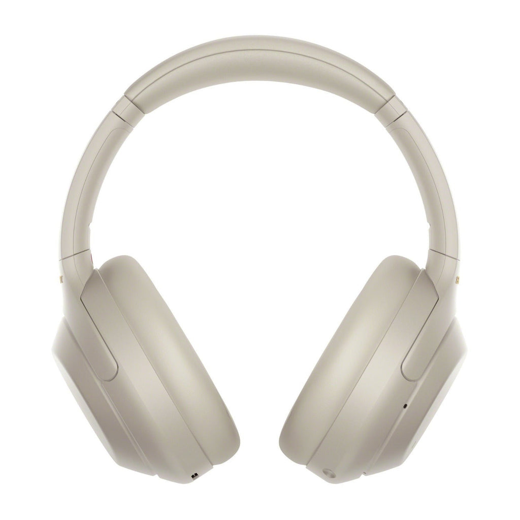 Sony WH-1000XM4 Noise Canceling Headphones (Silver) with Wireless Audio Adapter