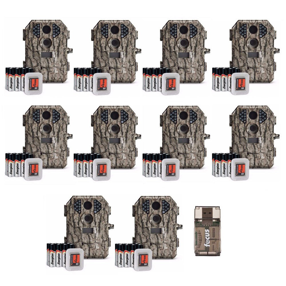 Stealth Cam Compact Scouting Camera (Camo) with Batteries and SD Card (10-Pack)