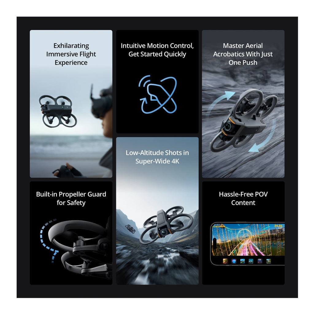 DJI Avata 2 Fly More Combo with 256GB Card and 30-Inch Landing Pad Bundle