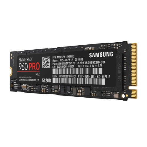 Samsung 960 PRO NVMe M.2 SSD 512GB, MZ-V6P512BW (Certified Refurbished)